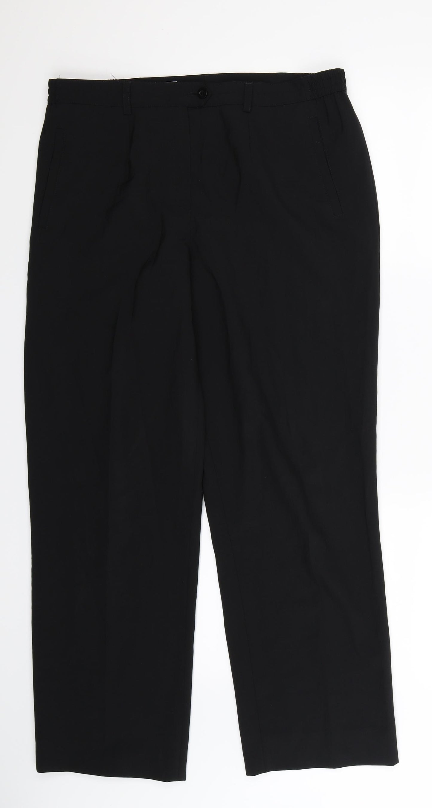 Faber Womens Black   Trousers  Size 14 L29 in
