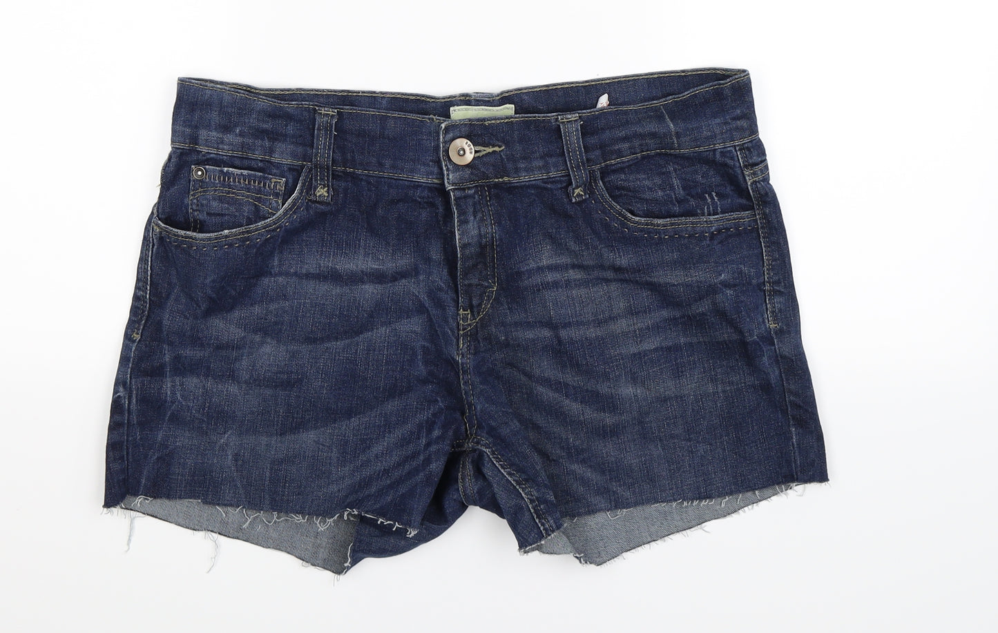 NEXT Womens Blue  Denim Hot Pants Shorts Size 16