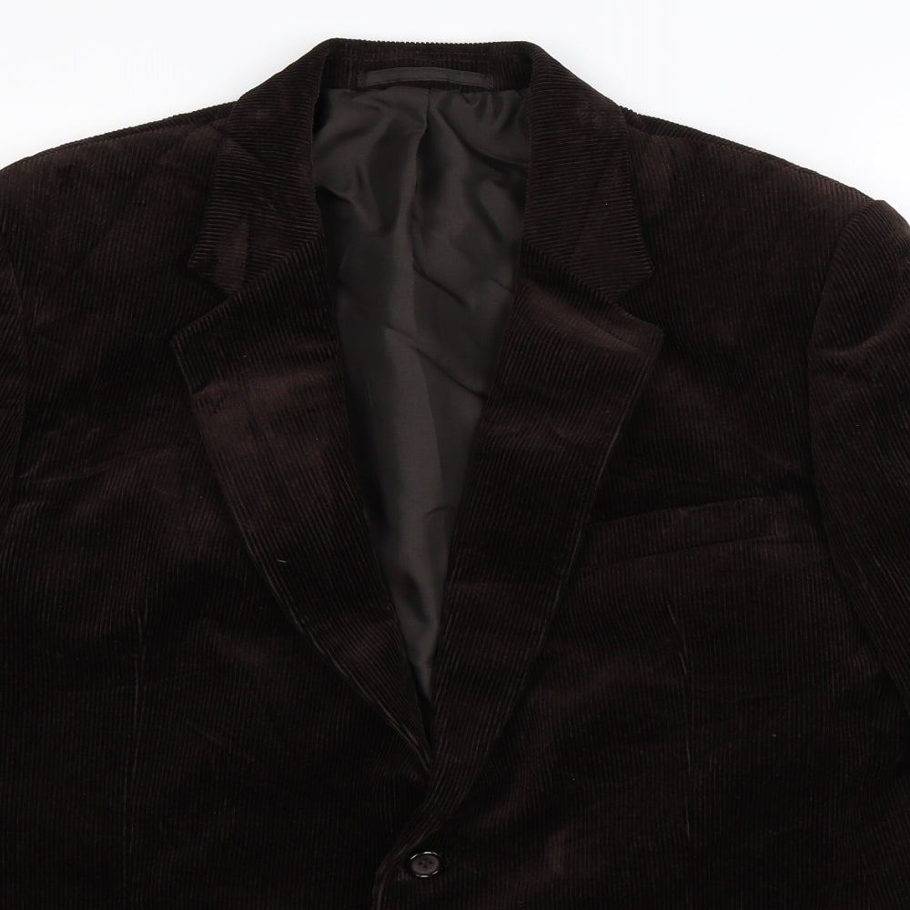 St Michael Mens Brown  Corduroy Jacket Blazer Size 42