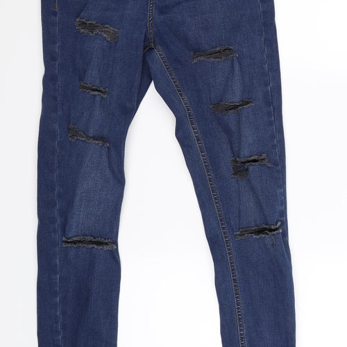 Topshop Womens Blue  Denim Jegging Jeans Size 8 L34 in