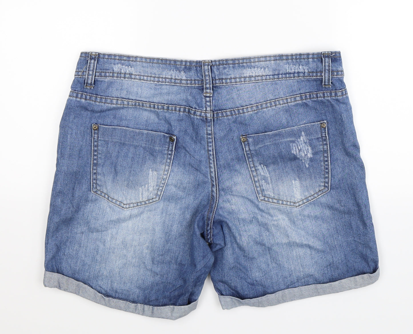 Denim Co Womens Blue  Denim Bermuda Shorts Size 12
