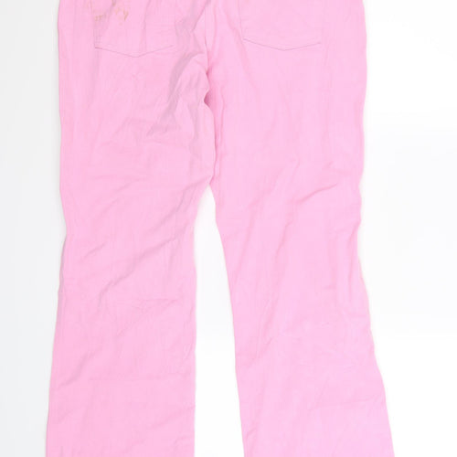 Olsen Womens Pink  Denim Bootcut Jeans Size 16 L31 in