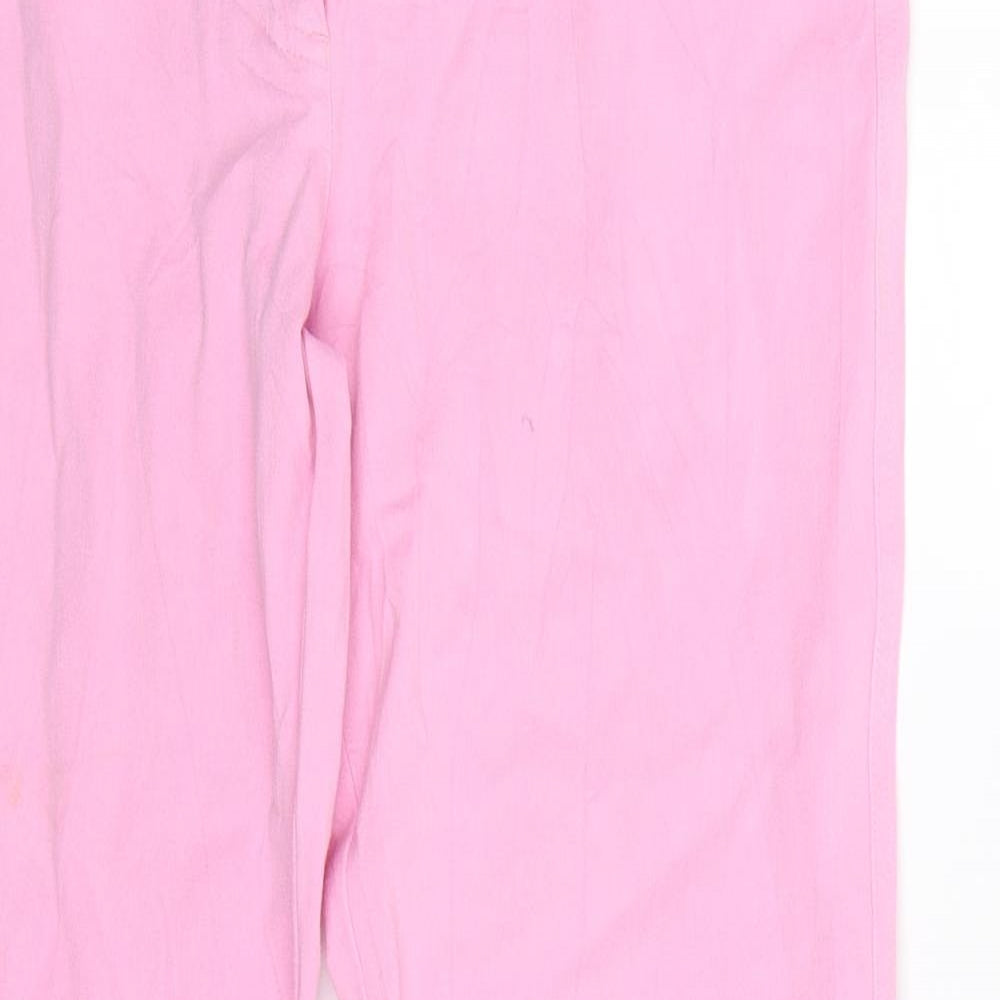 Olsen Womens Pink  Denim Bootcut Jeans Size 16 L31 in