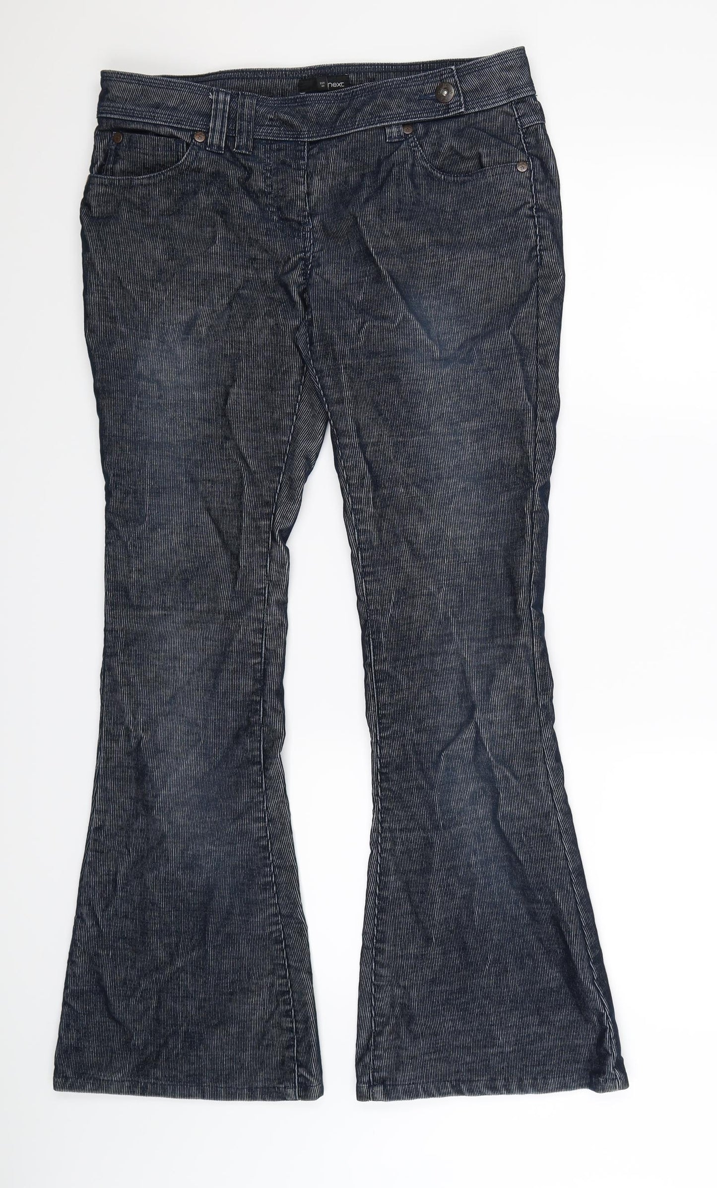 NEXT Womens Blue  Corduroy Trousers  Size 12 L31 in