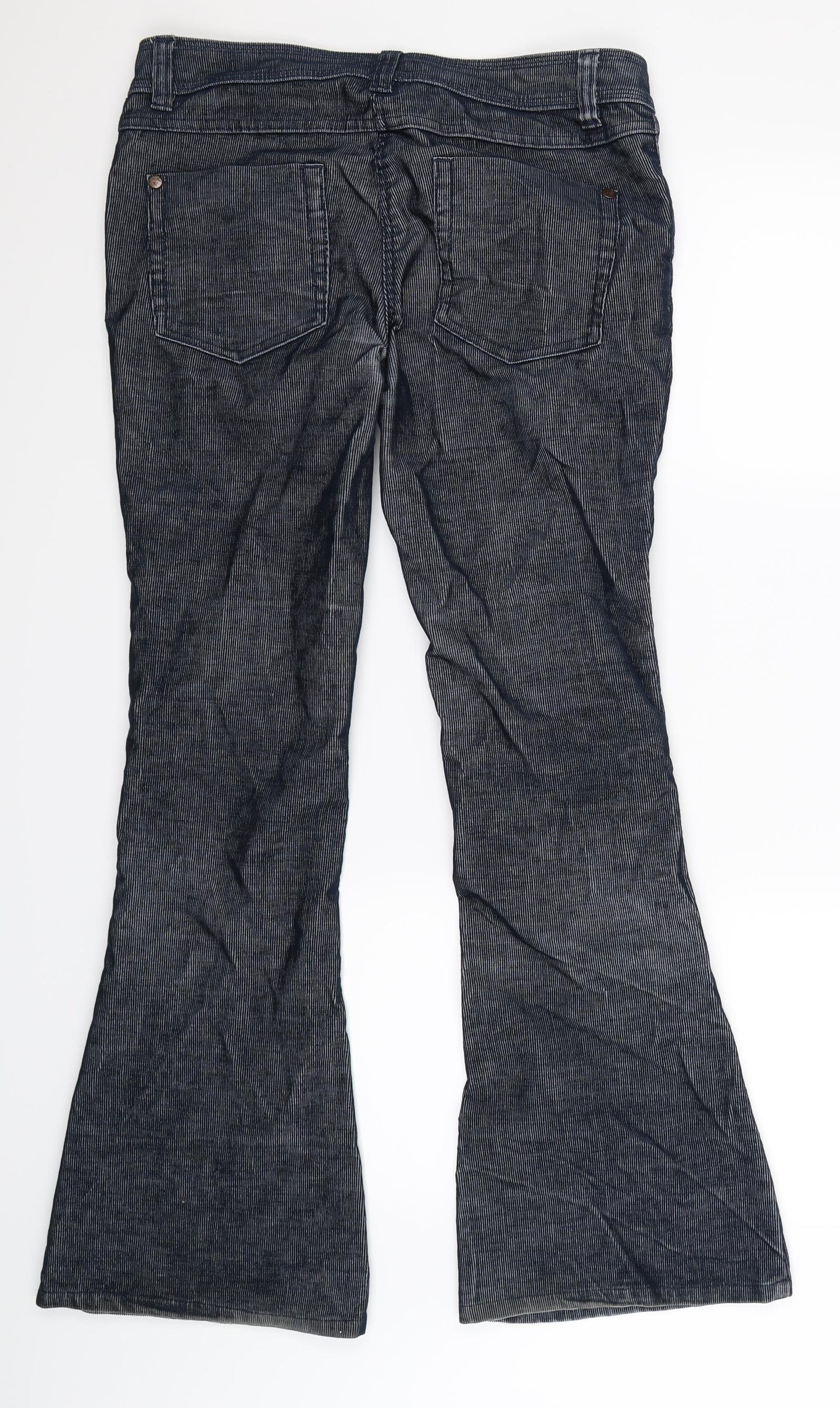 NEXT Womens Blue  Corduroy Trousers  Size 12 L31 in