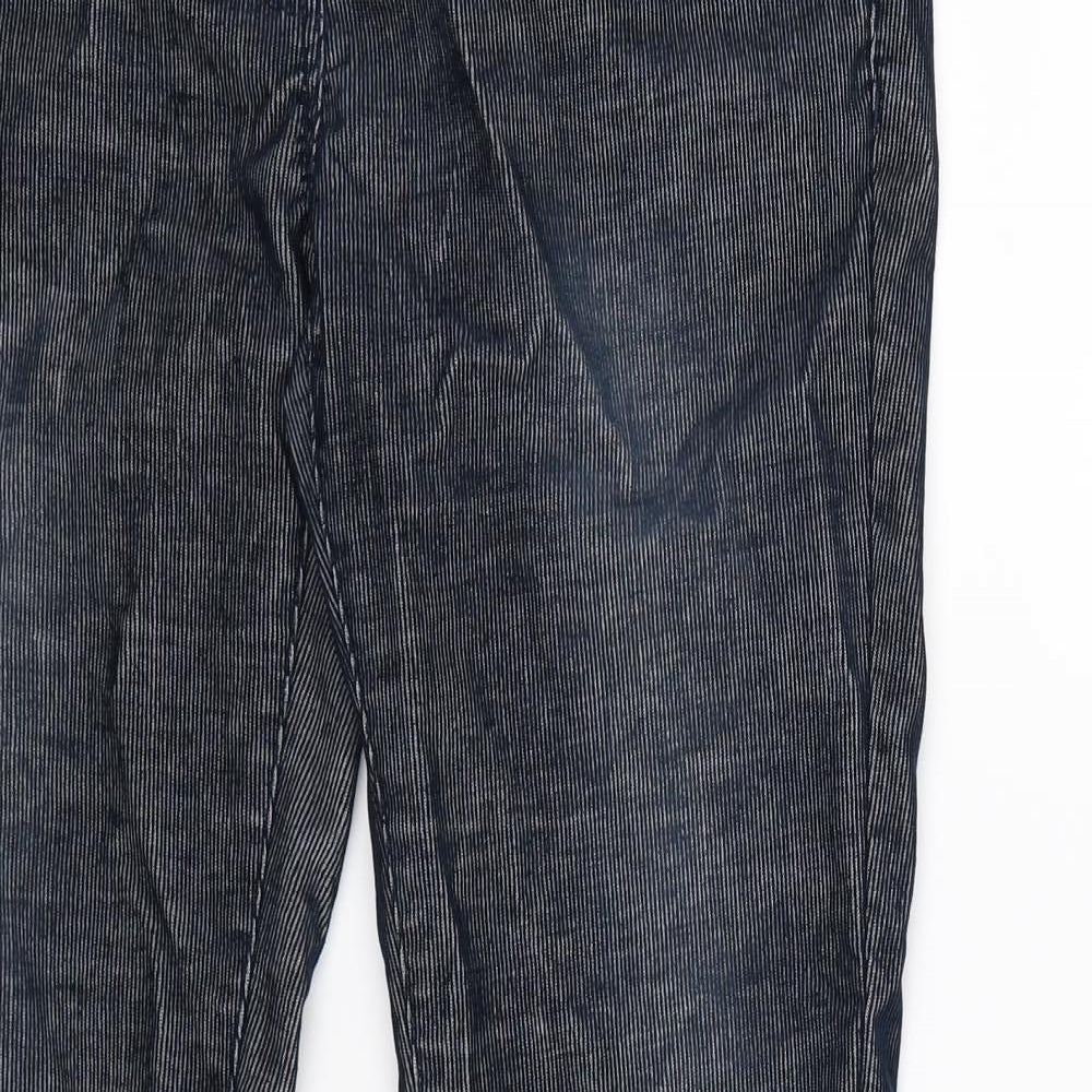 NEXT Womens Blue  Corduroy Trousers  Size 12 L31 in