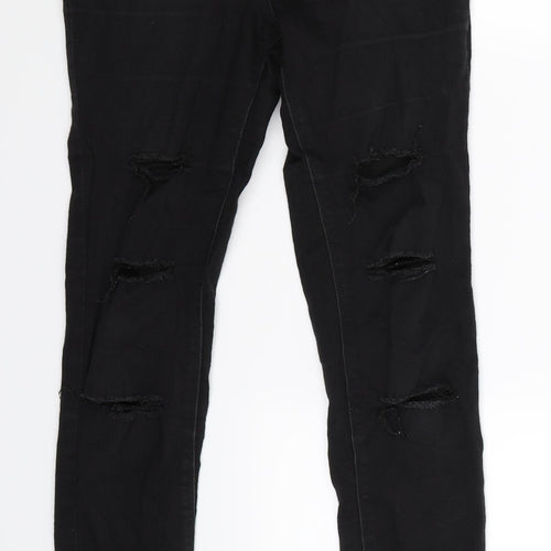 Matalan Womens Black  Denim Jegging Jeans Size 10 L28 in