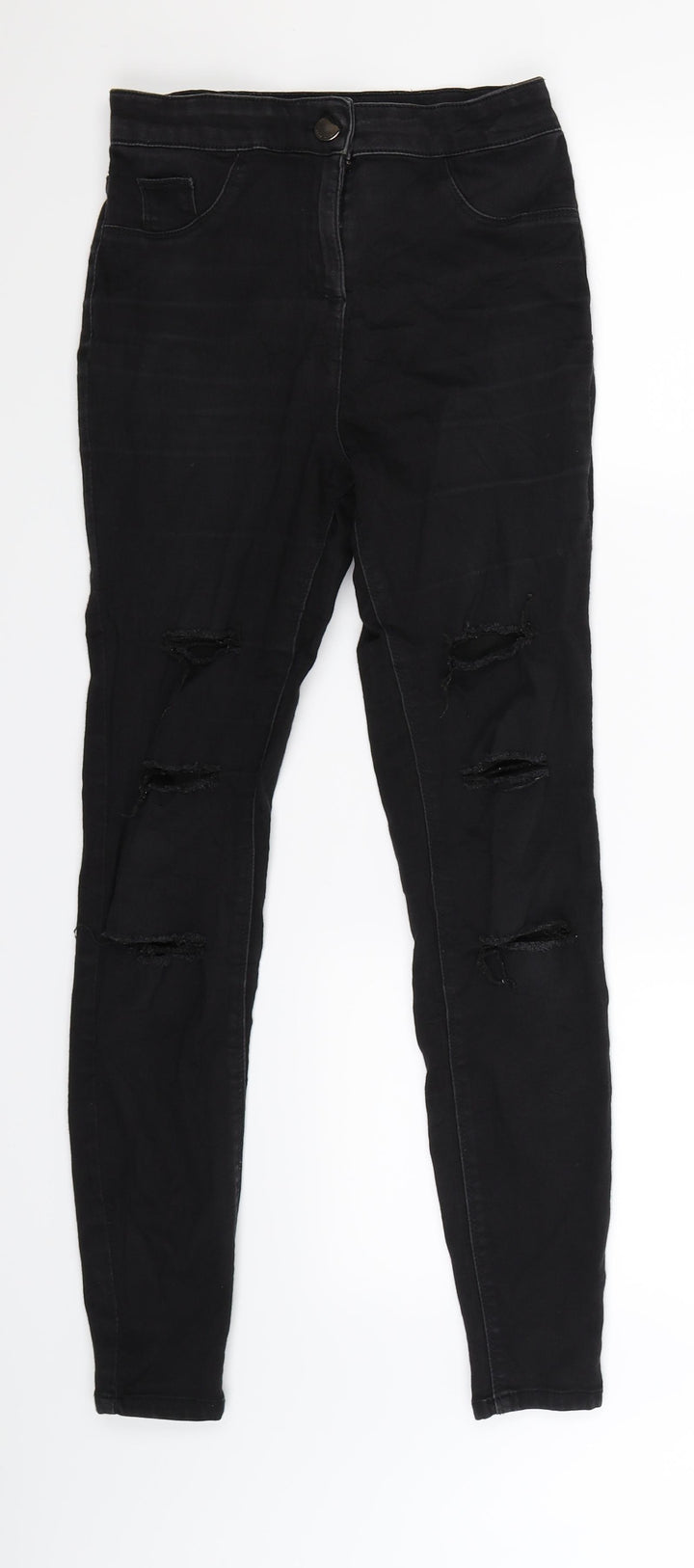 Matalan Womens Black Denim Jegging Jeans Size 10 L28 in