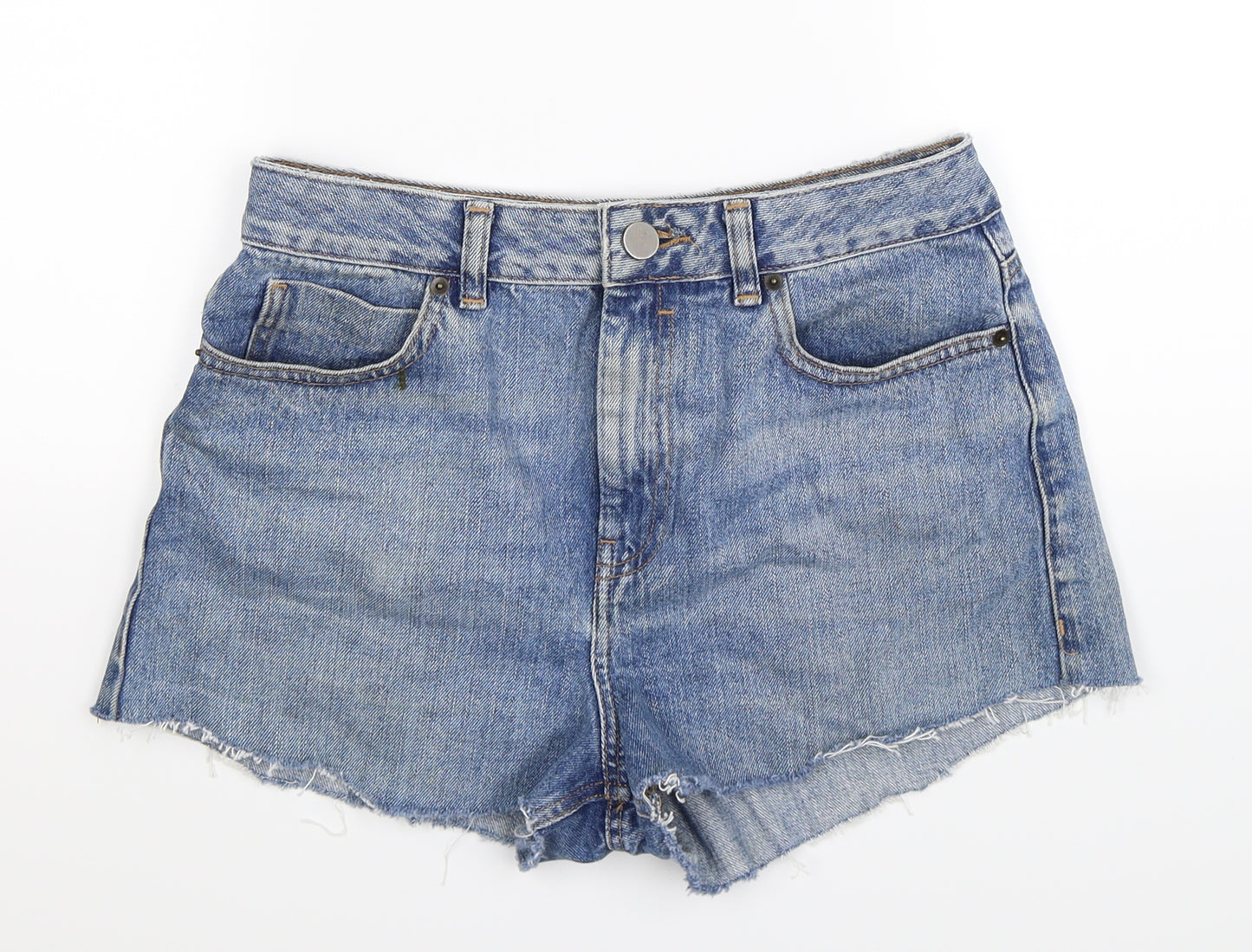 ASOS Womens Blue  Denim Hot Pants Shorts Size 12