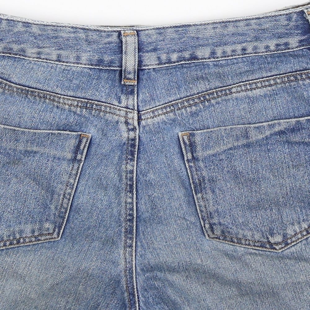 ASOS Womens Blue  Denim Hot Pants Shorts Size 12