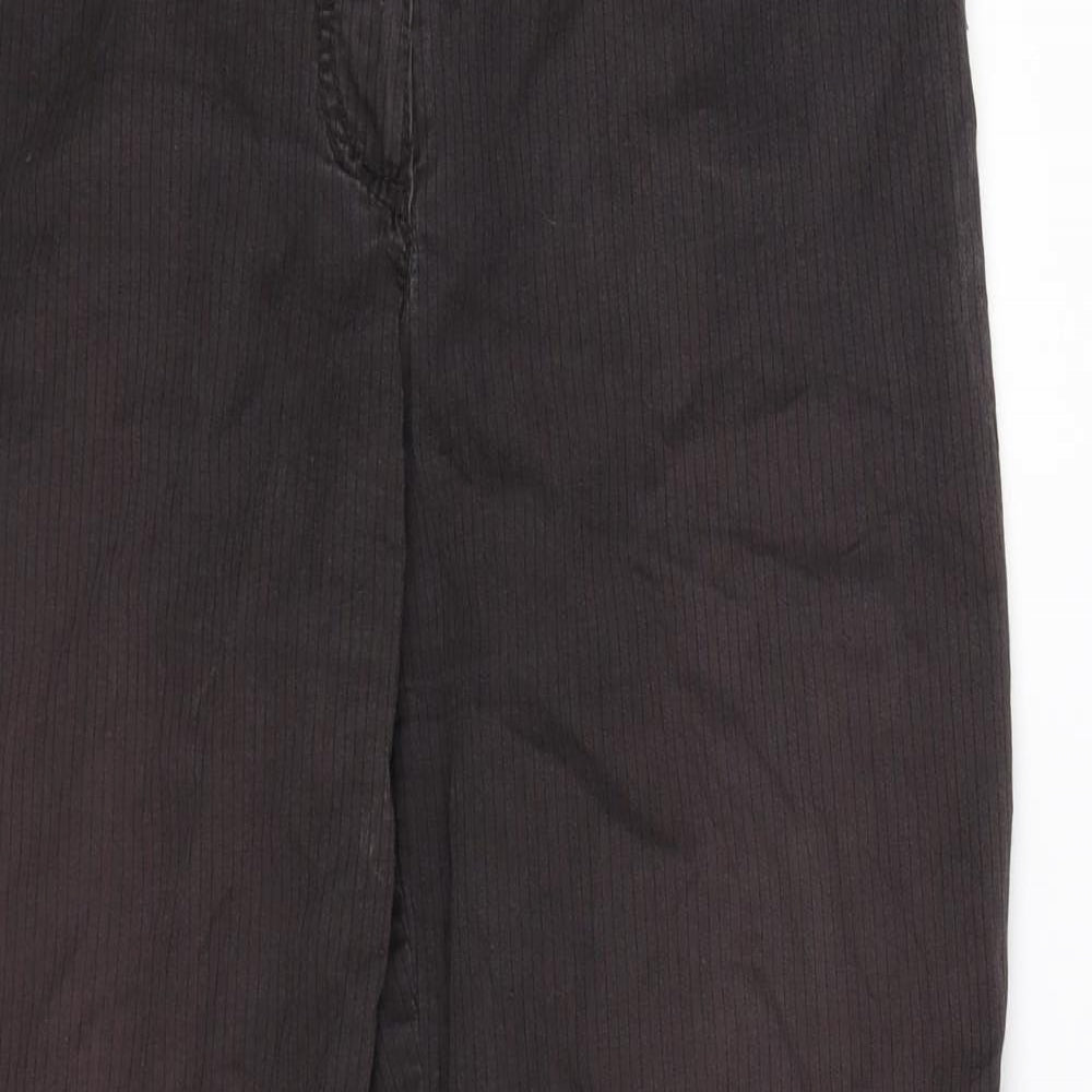 Olsen Womens Grey Striped  Trousers  Size 10 L28 in