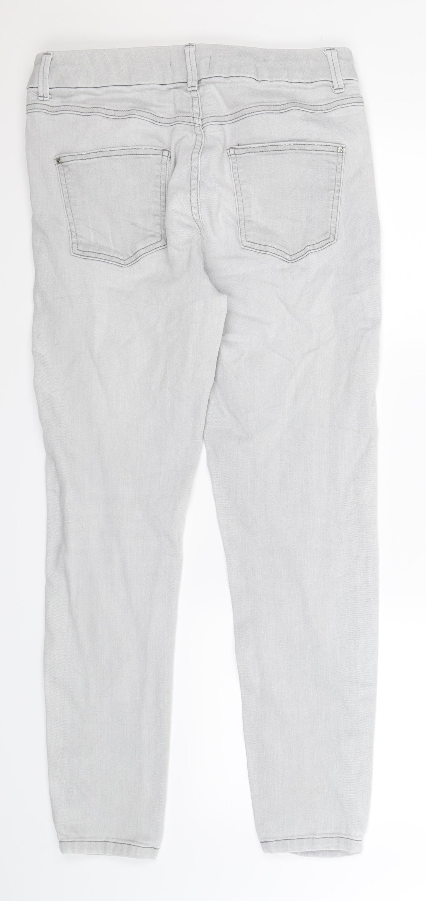 Marks and Spencer Womens Grey  Denim Jegging Jeans Size 14 L29 in