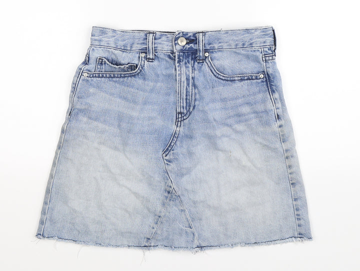 Gap Womens Blue Denim A-Line Skirt Size 6