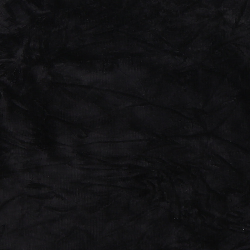 George Womens Black  Corduroy Basic T-Shirt Size 14
