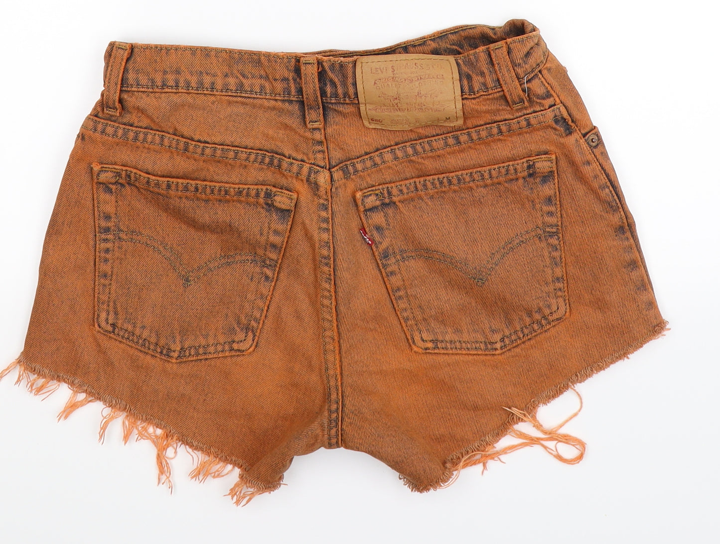 Levi's Womens Brown  Denim Hot Pants Shorts Size 8