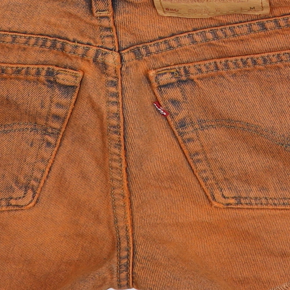 Levi's Womens Brown  Denim Hot Pants Shorts Size 8