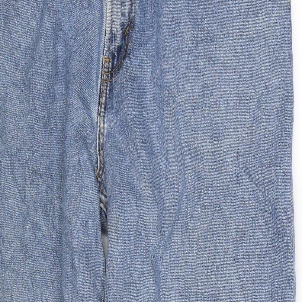 Levi's Mens Blue  Denim Straight Jeans Size 36 L32 in