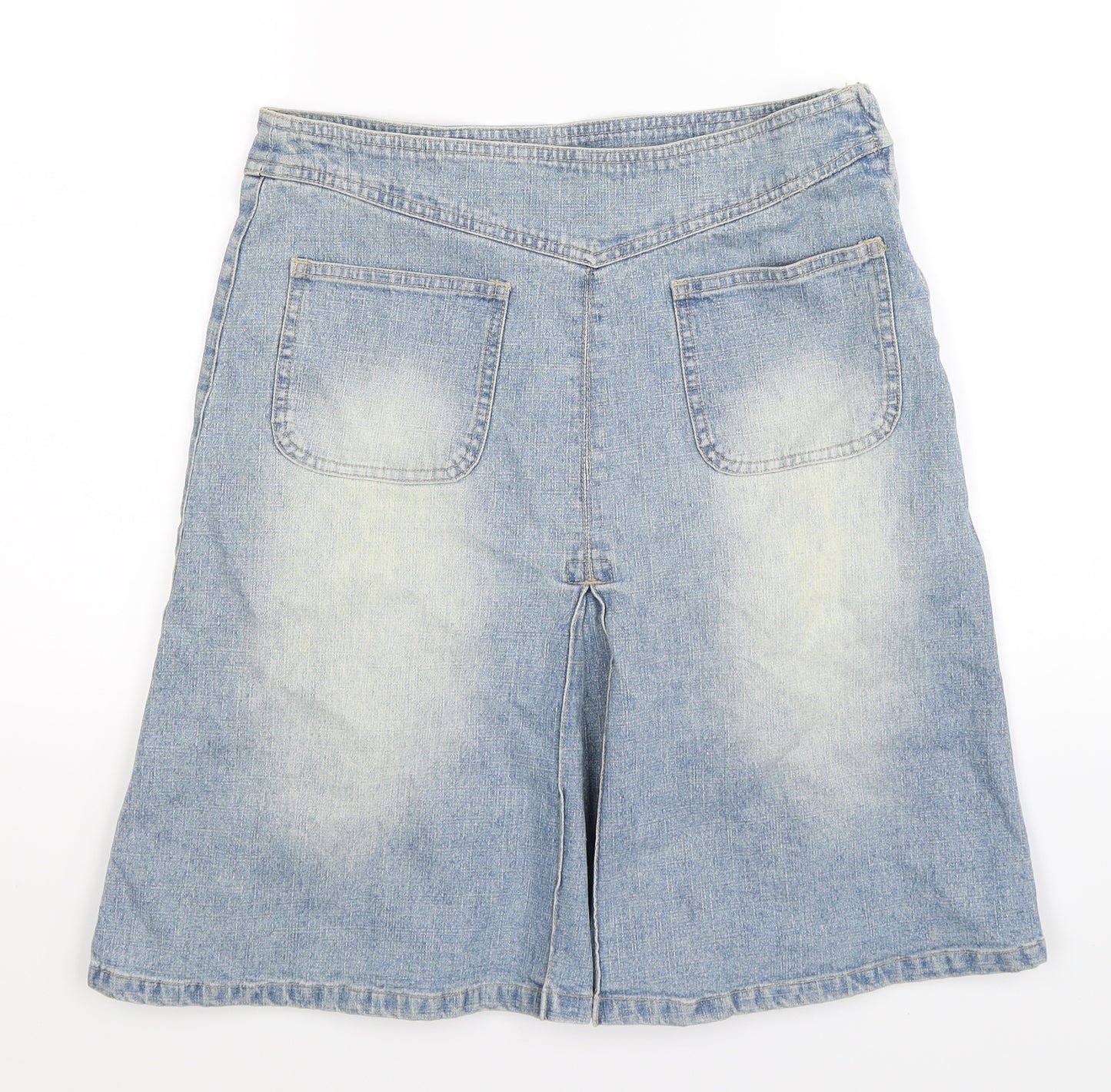 Phase Eight Womens Blue  Denim A-Line Skirt Size 10