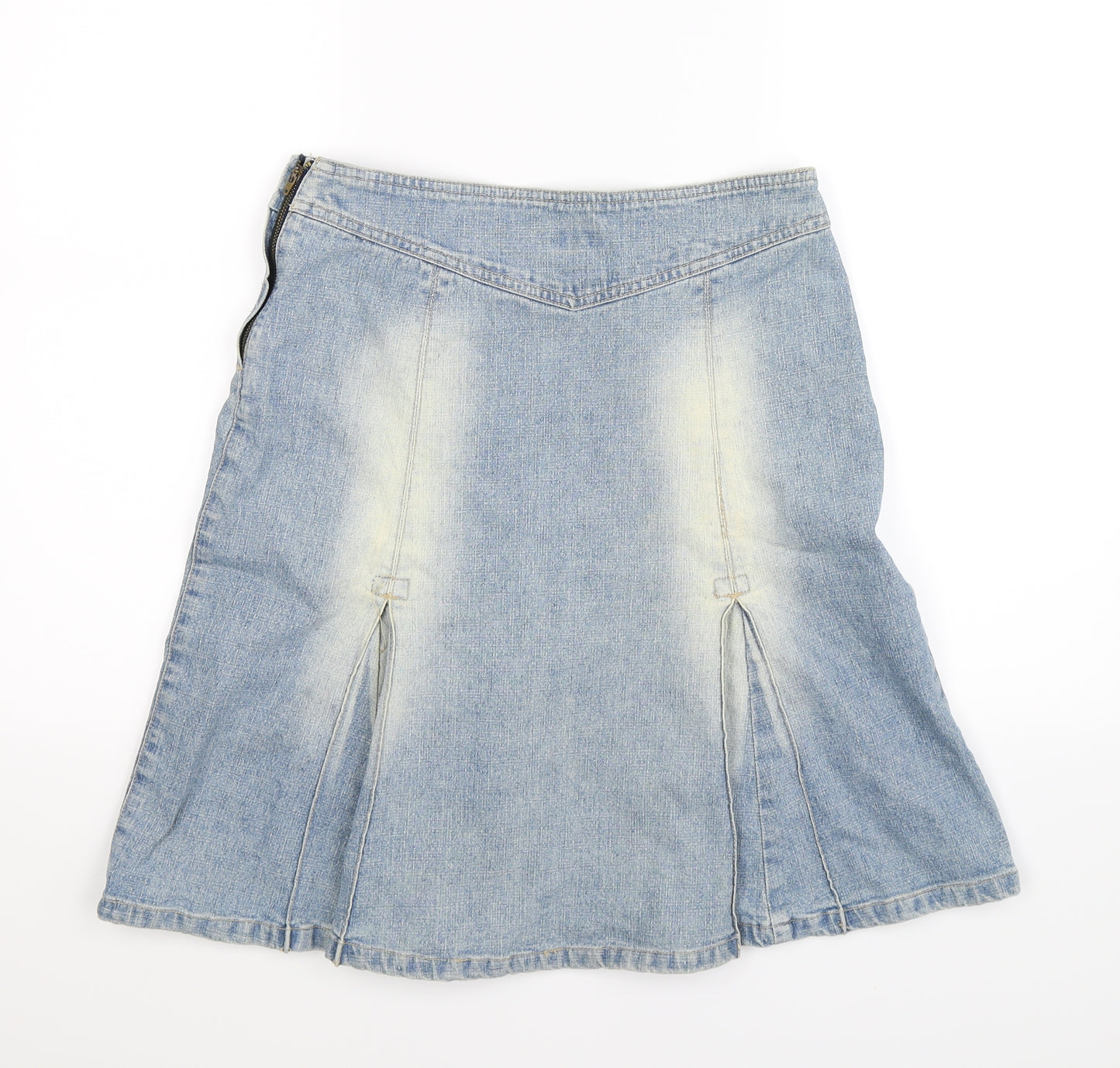 Phase Eight Womens Blue  Denim A-Line Skirt Size 10