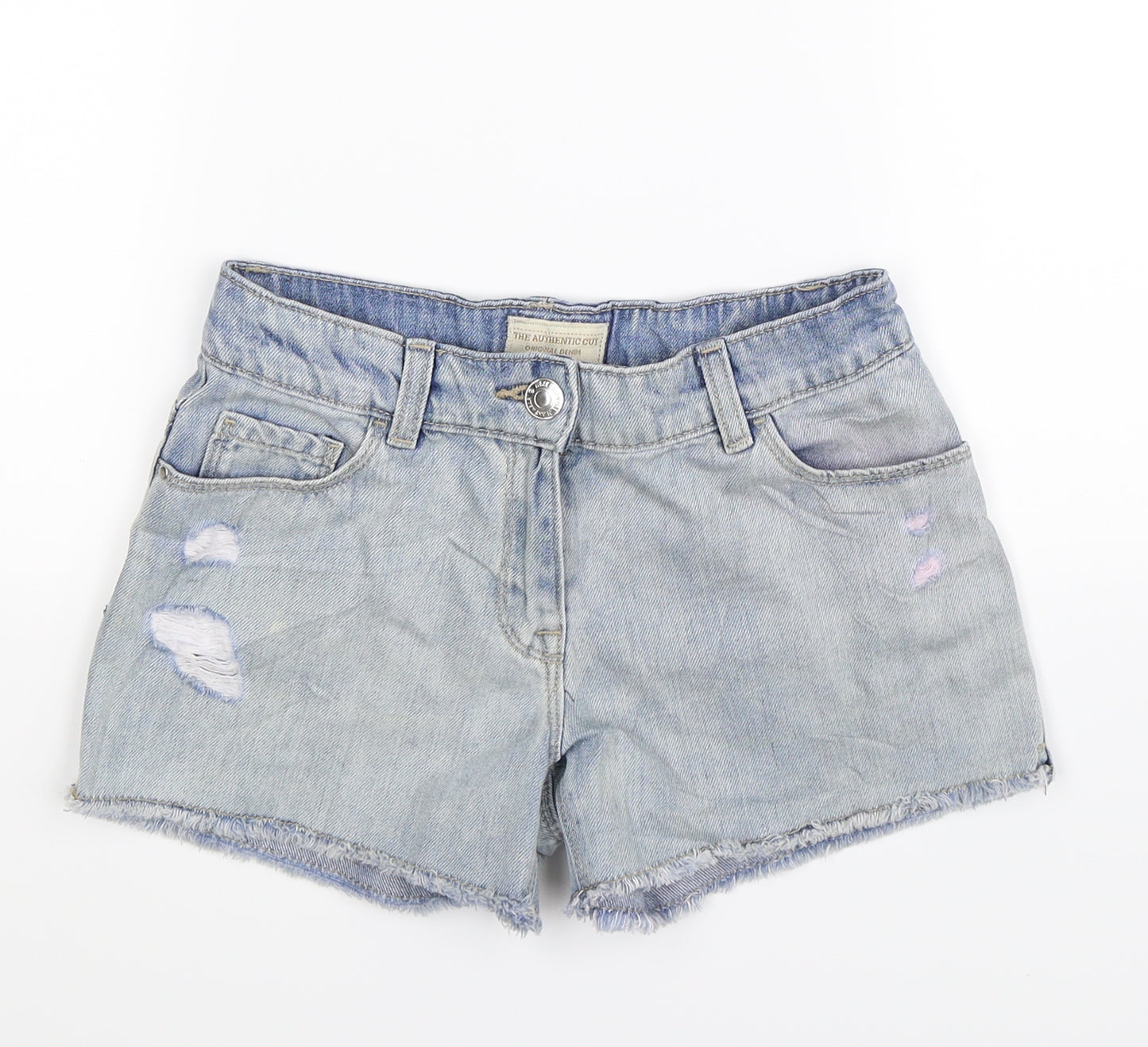 NEXT Girls Blue  Denim Hot Pants Shorts Size 11 Years
