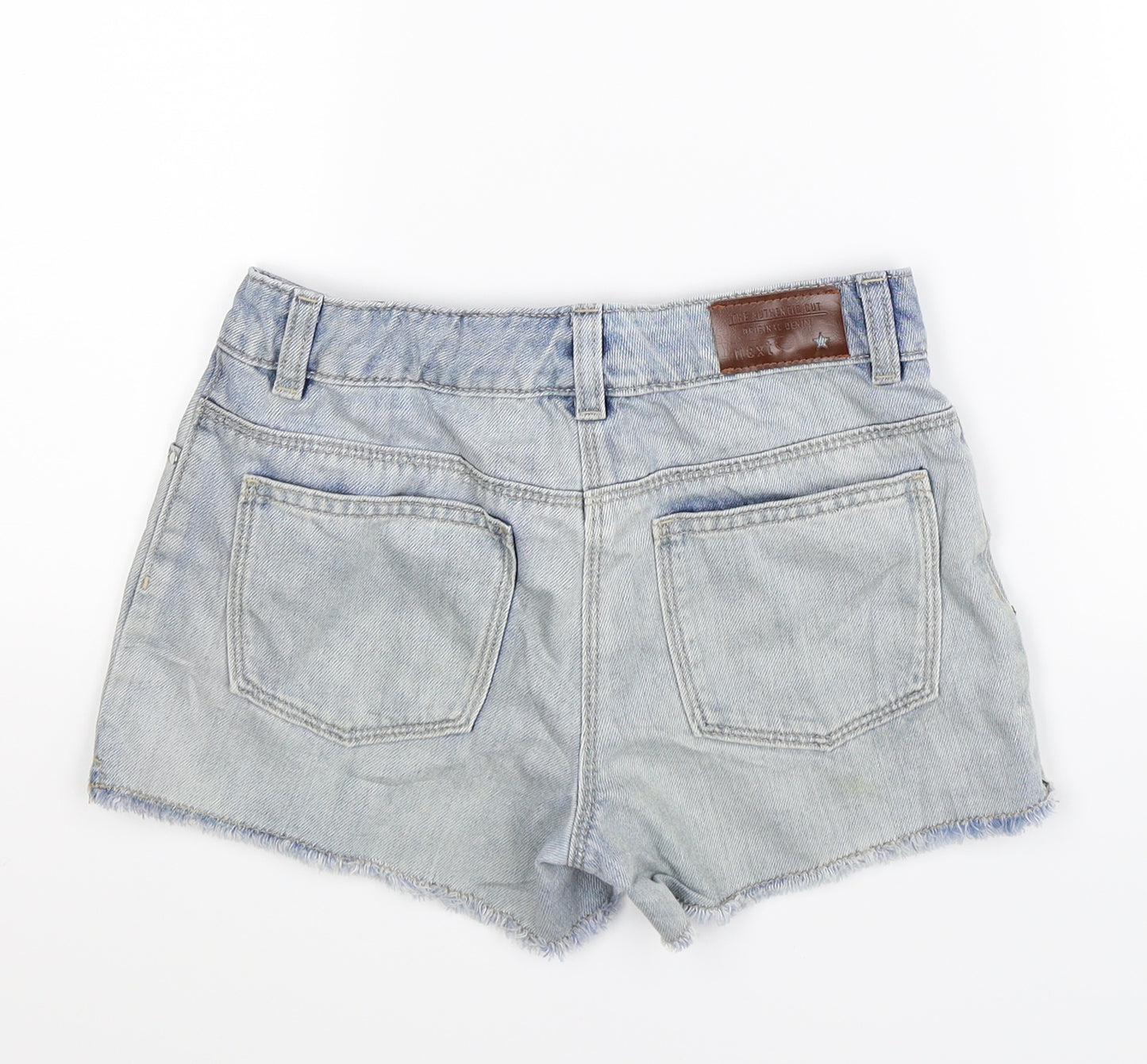 NEXT Girls Blue  Denim Hot Pants Shorts Size 11 Years