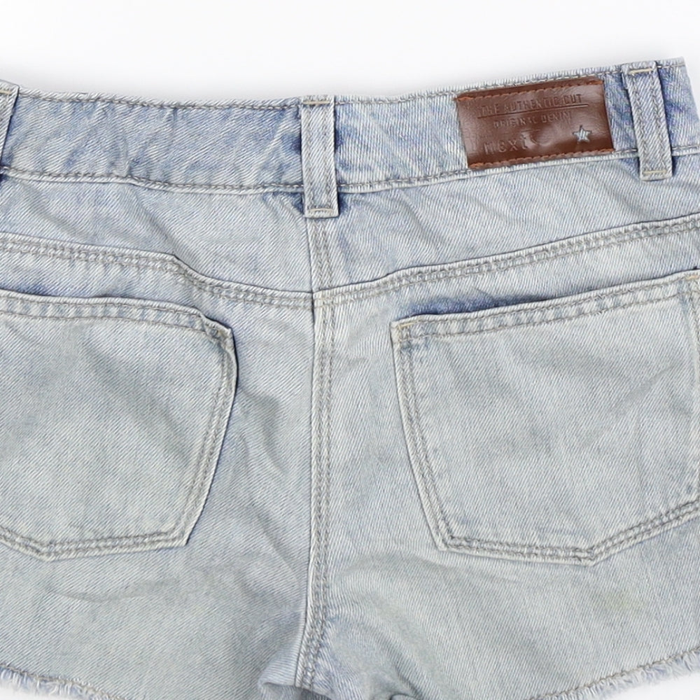 NEXT Girls Blue  Denim Hot Pants Shorts Size 11 Years
