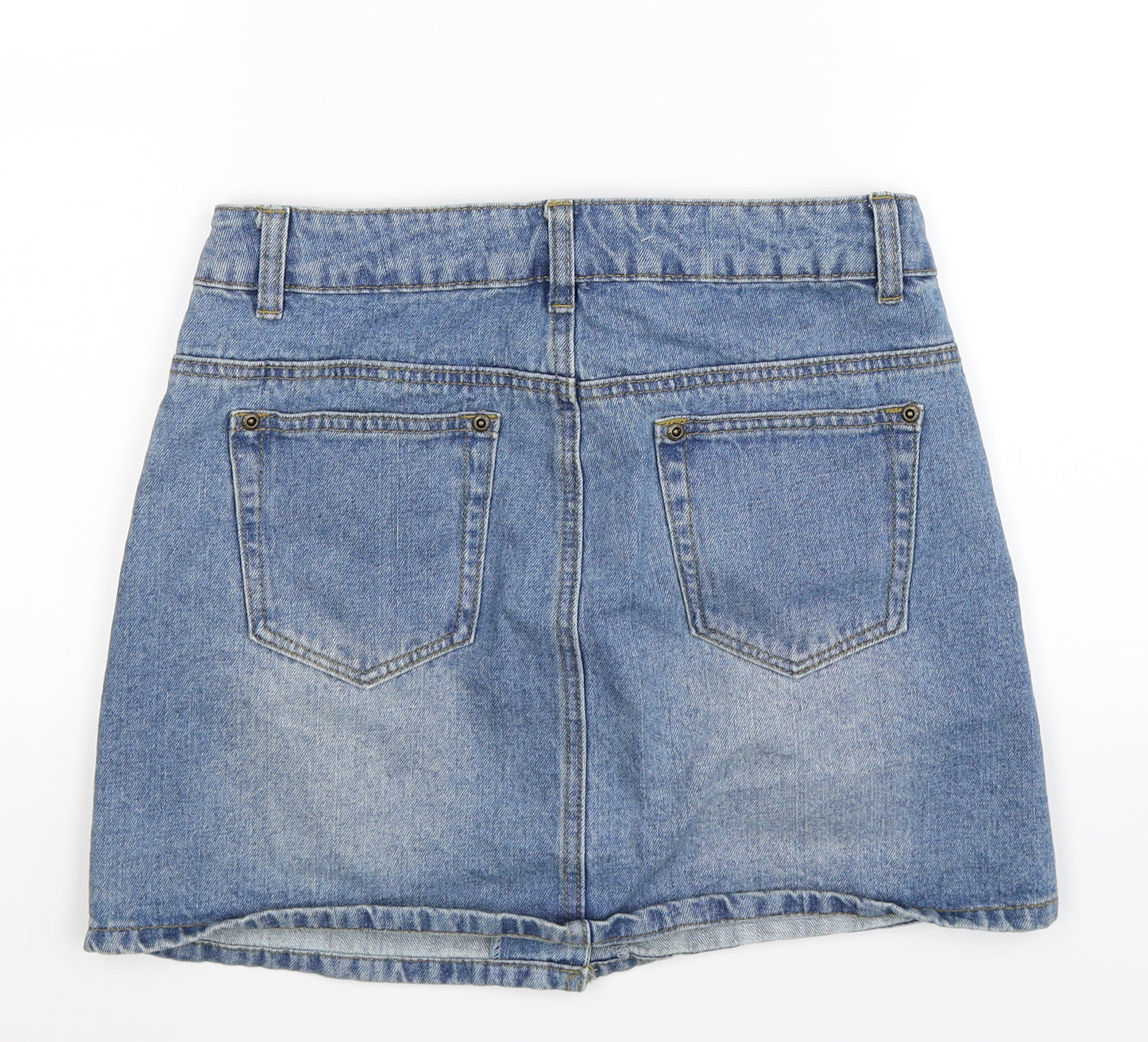 Cosmic Womens Blue  Denim A-Line Skirt Size 10
