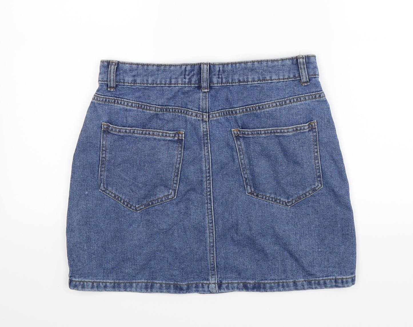 Denim Co Womens Blue  Denim A-Line Skirt Size 12