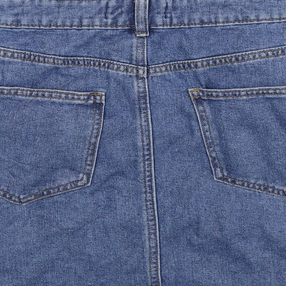Denim Co Womens Blue  Denim A-Line Skirt Size 12