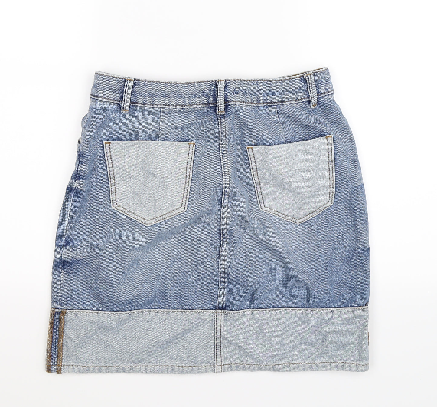 TU Womens Blue  Denim Straight & Pencil Skirt Size 8
