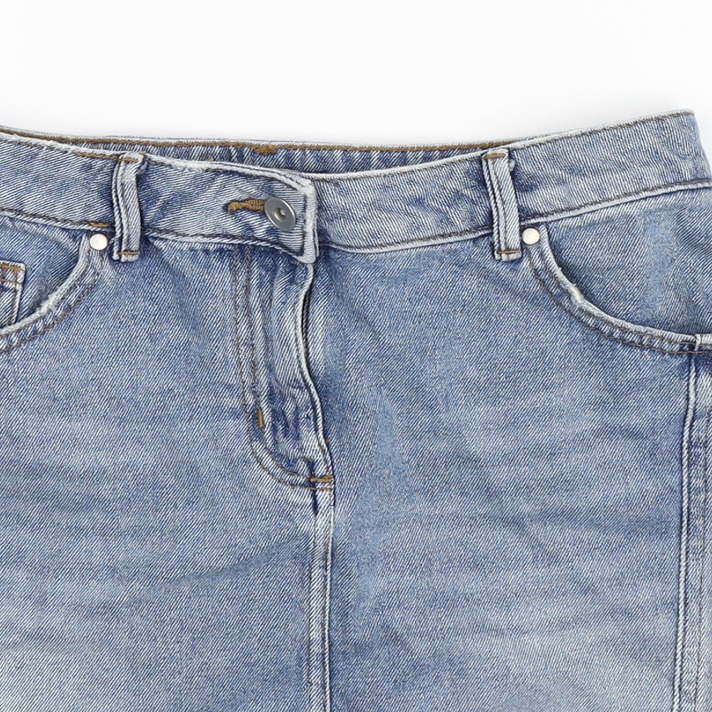 TU Womens Blue  Denim Straight & Pencil Skirt Size 8