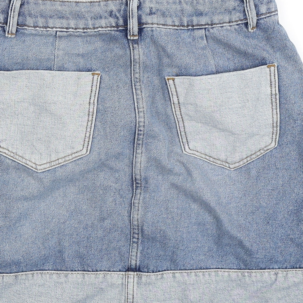 TU Womens Blue  Denim Straight & Pencil Skirt Size 8