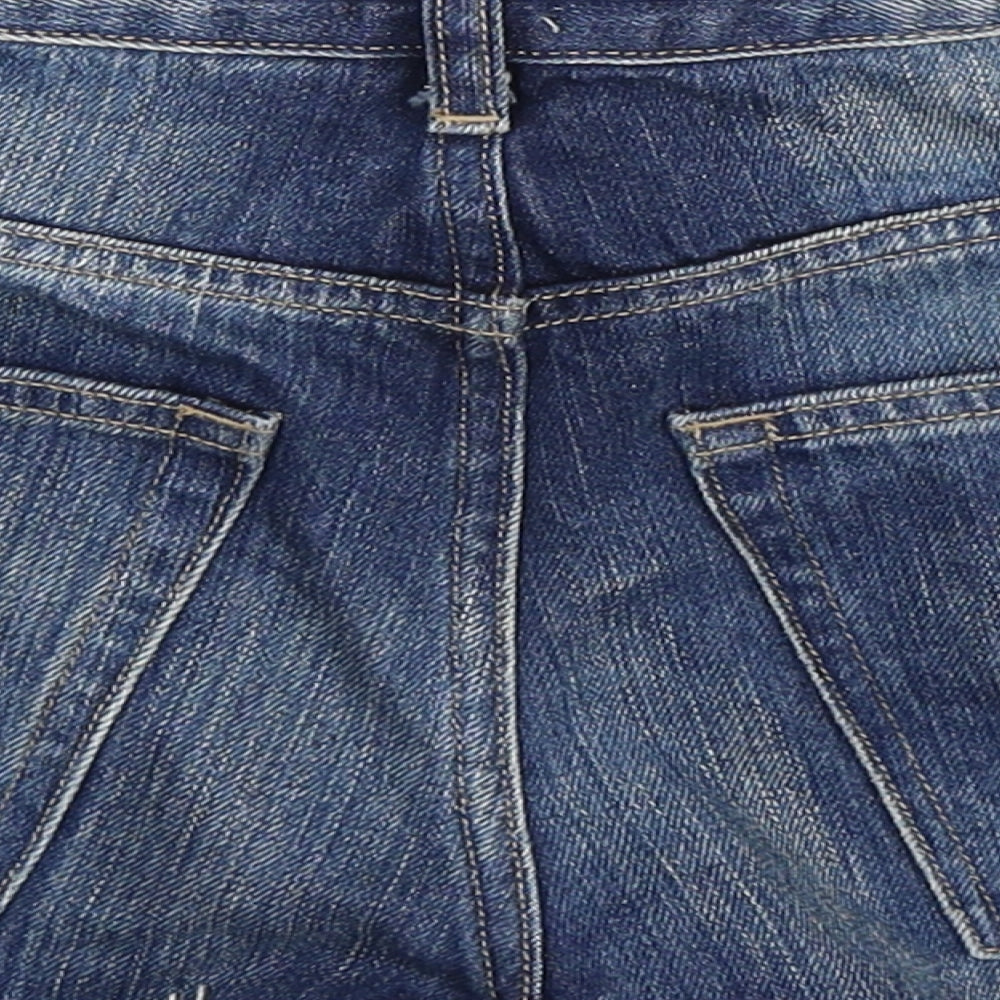 ASOS Womens Blue  Denim Hot Pants Shorts Size 6