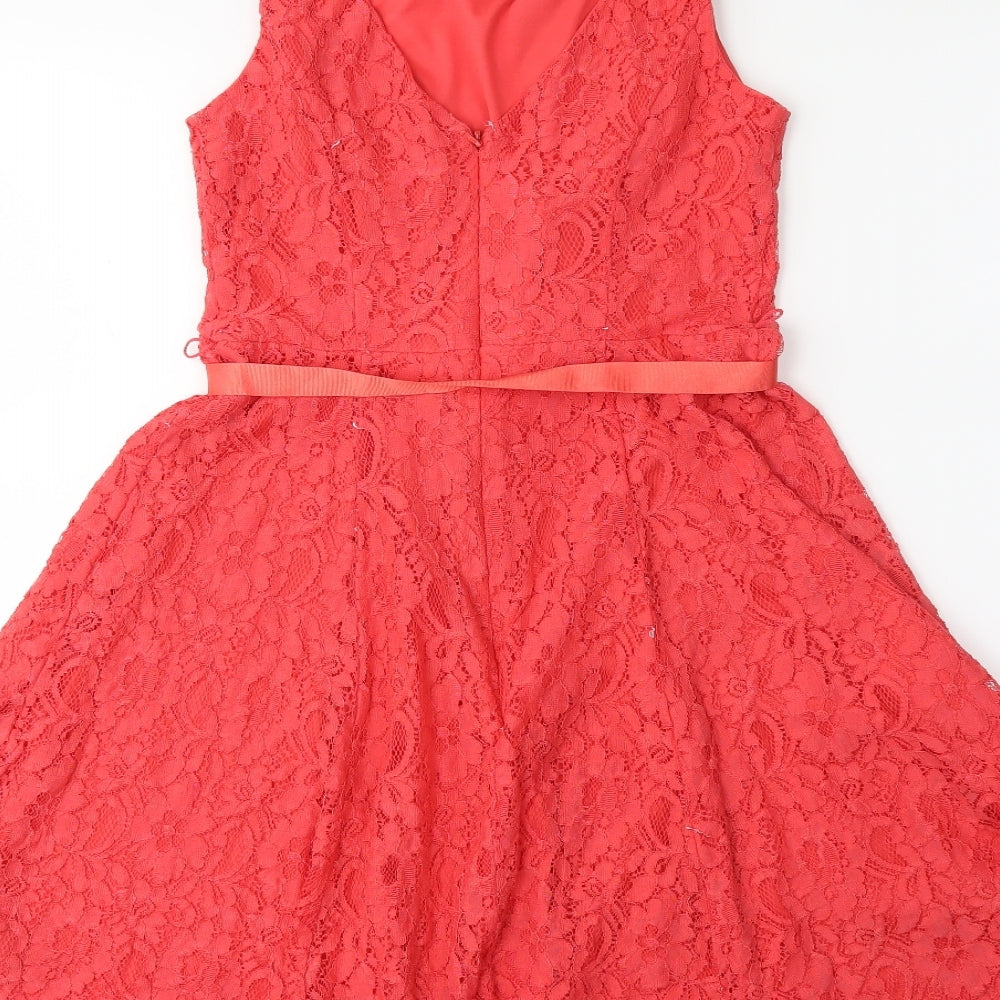 F&F Womens Pink   Fit & Flare  Size 10