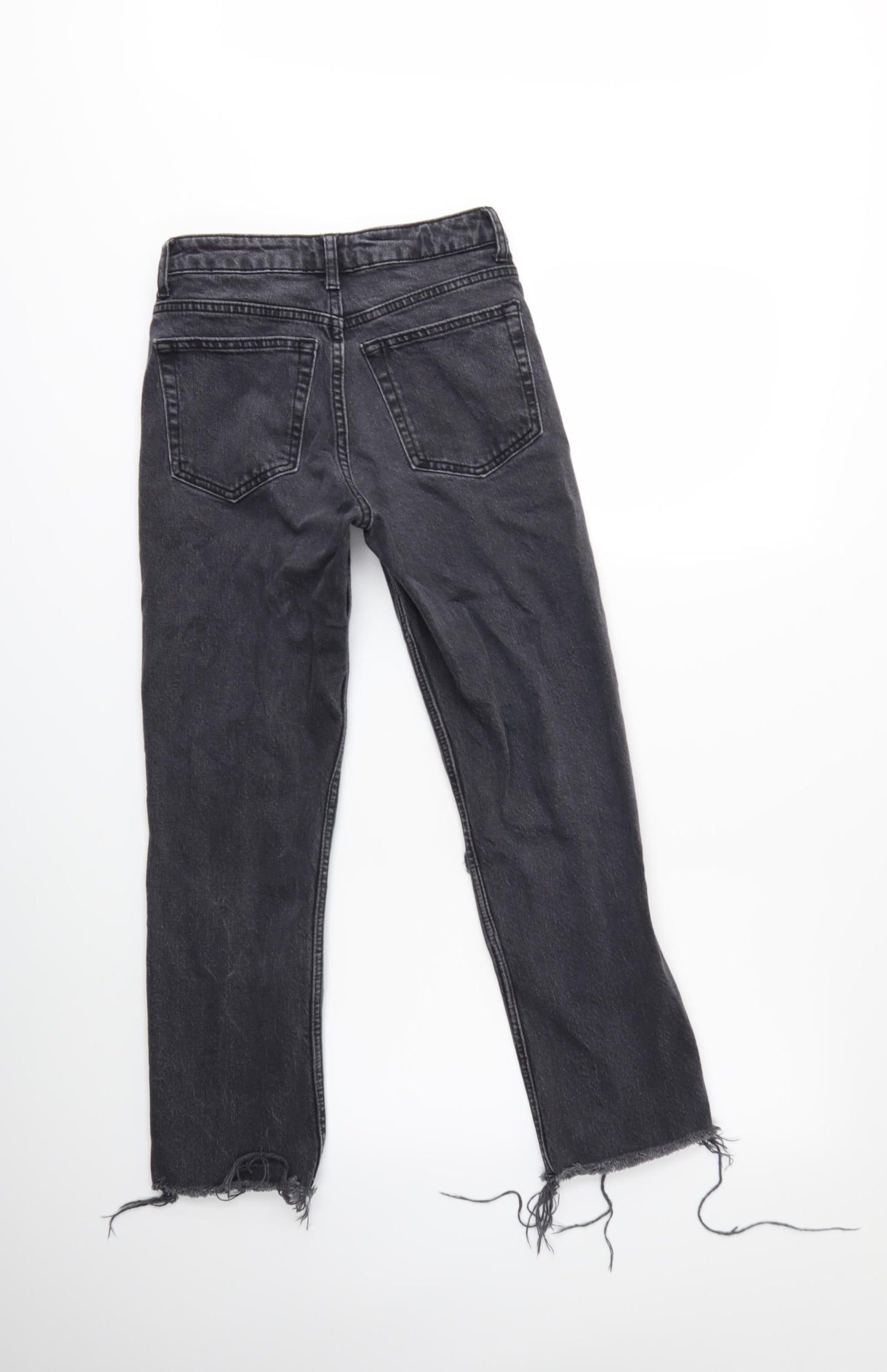 Topshop Womens Grey  Denim Mom Jeans  L32 in
