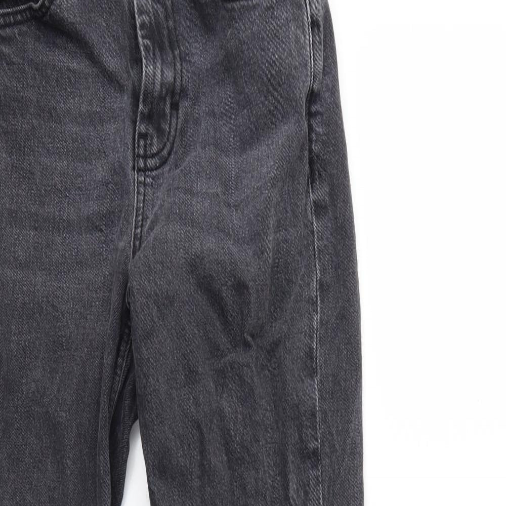 Topshop Womens Grey  Denim Mom Jeans  L32 in