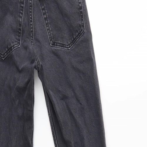 Topshop Womens Grey  Denim Mom Jeans  L32 in