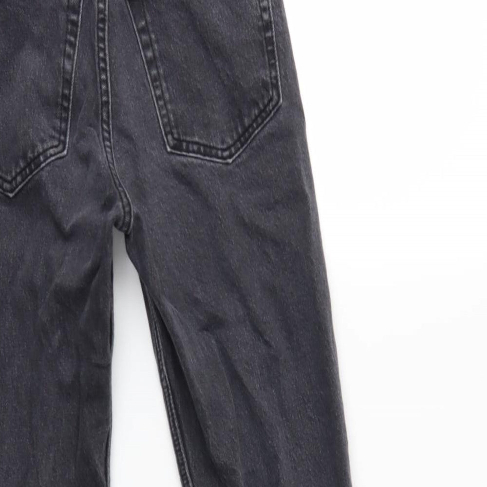 Topshop Womens Grey  Denim Mom Jeans  L32 in