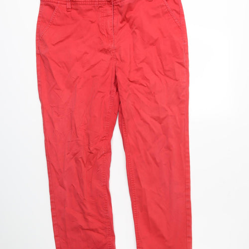 Per Una Womens Red   Trousers  Size 14 L27 in
