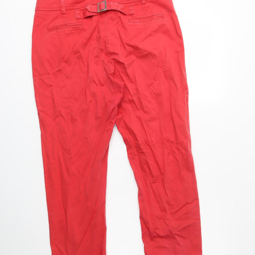 Per Una Womens Red   Trousers  Size 14 L27 in