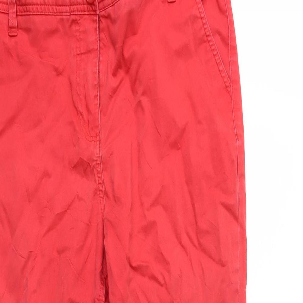 Per Una Womens Red   Trousers  Size 14 L27 in