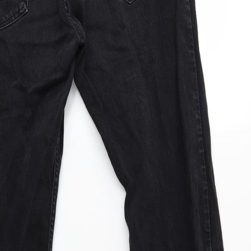 Levi's Mens Black  Denim Straight Jeans  L32 in