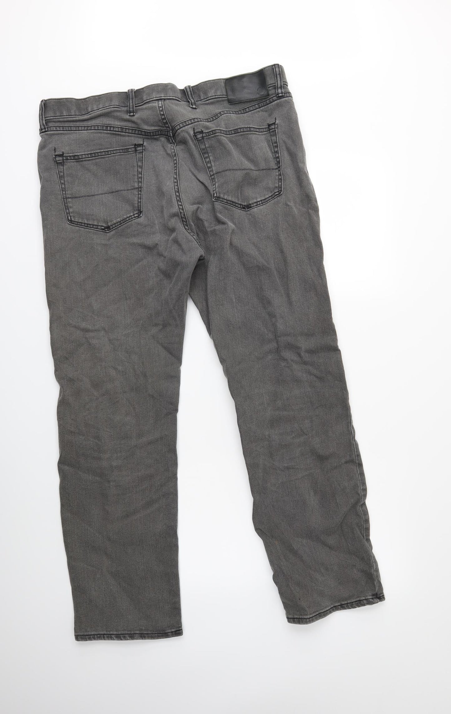 Marks and Spencer Mens Grey  Denim Straight Jeans  L31 in
