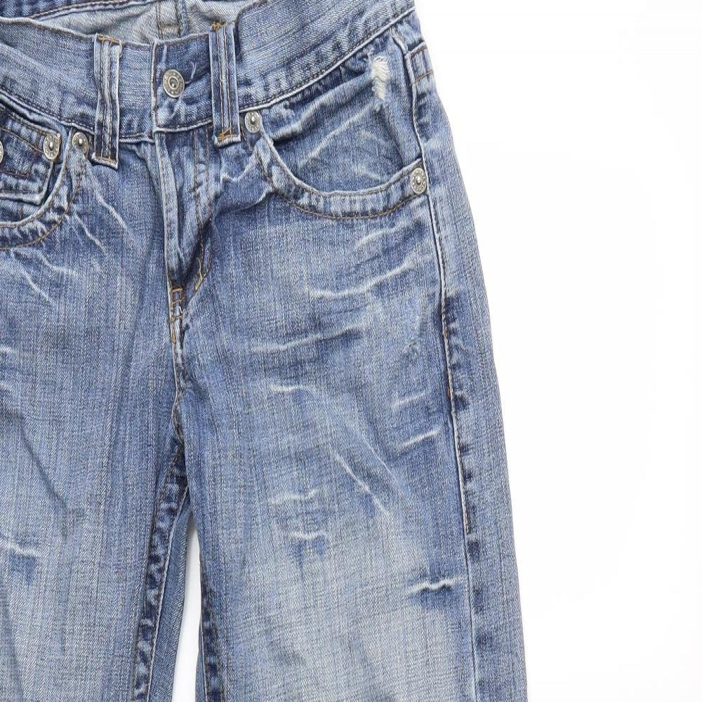 Bench Womens Blue  Denim Wide-Leg Jeans  L28 in