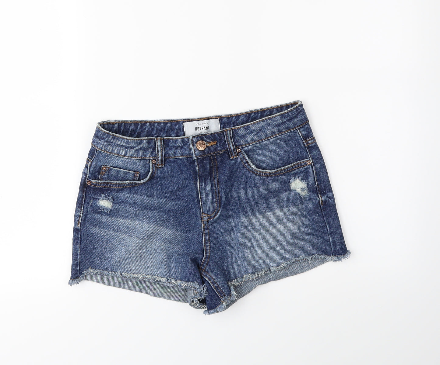 New Look Womens Blue  Denim Hot Pants Shorts Size 6