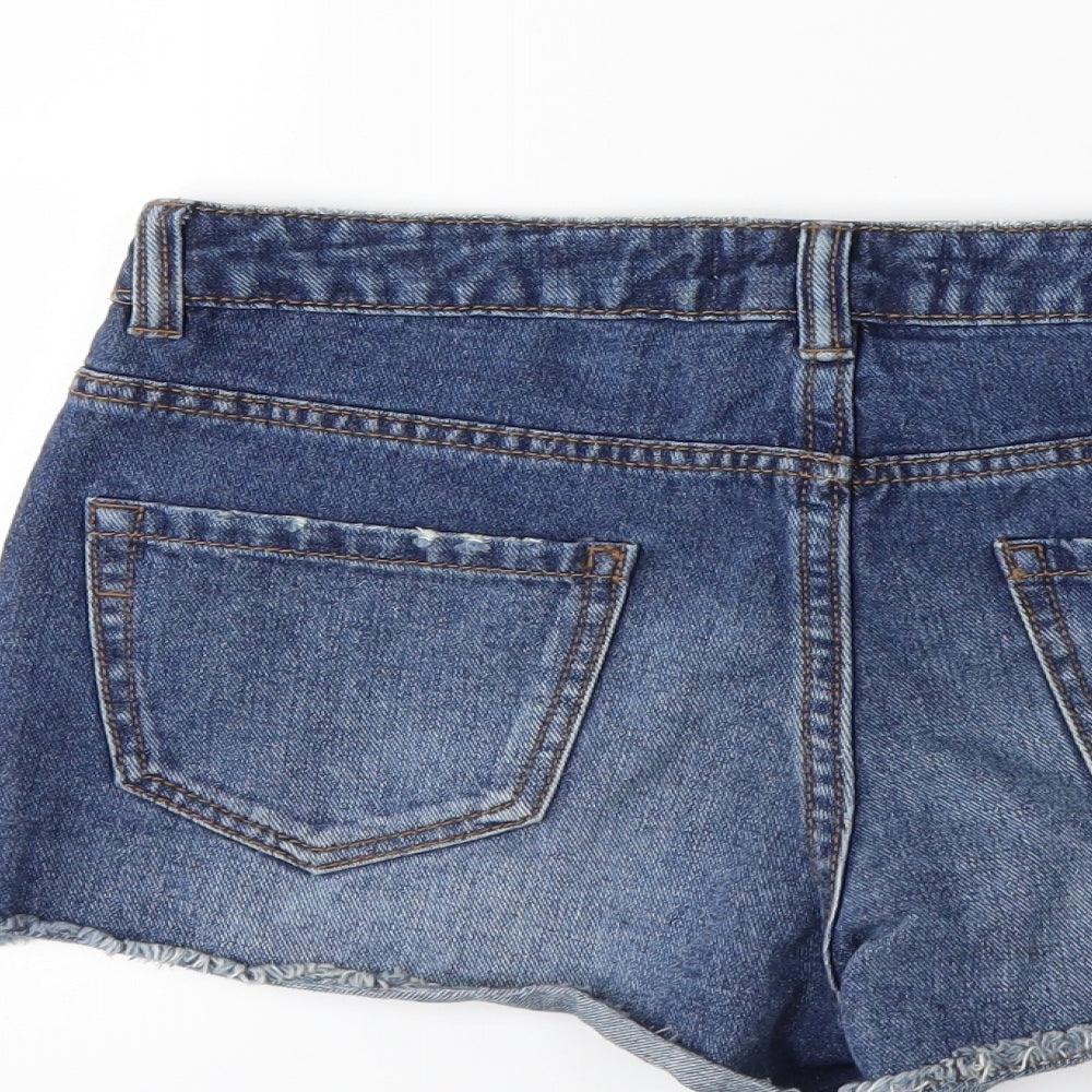 New Look Womens Blue  Denim Hot Pants Shorts Size 6