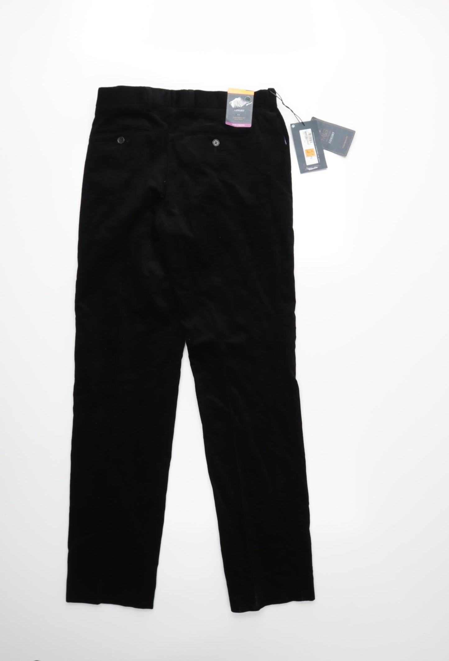 Marks and Spencer Mens Black  Corduroy Trousers   L33 in