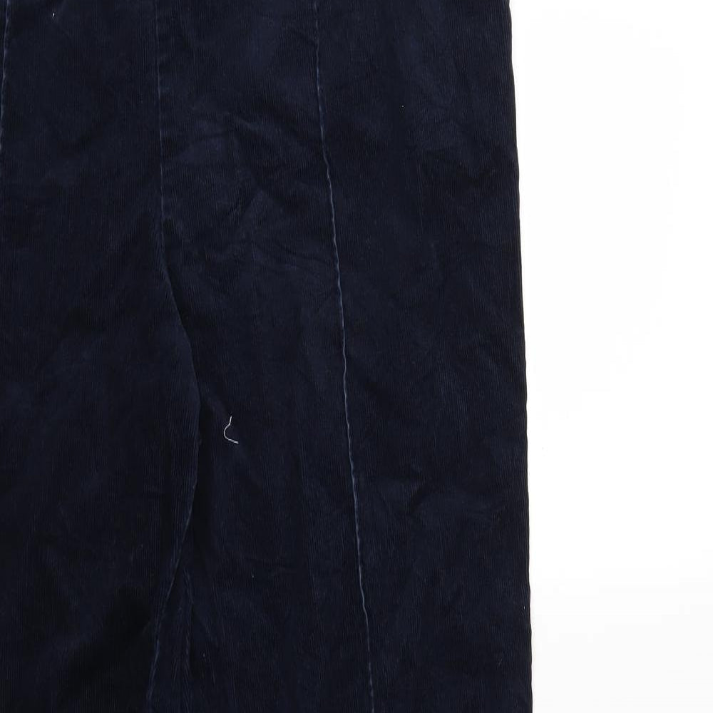 Marks and Spencer Womens Blue  Corduroy Trousers  Size 16 L30 in