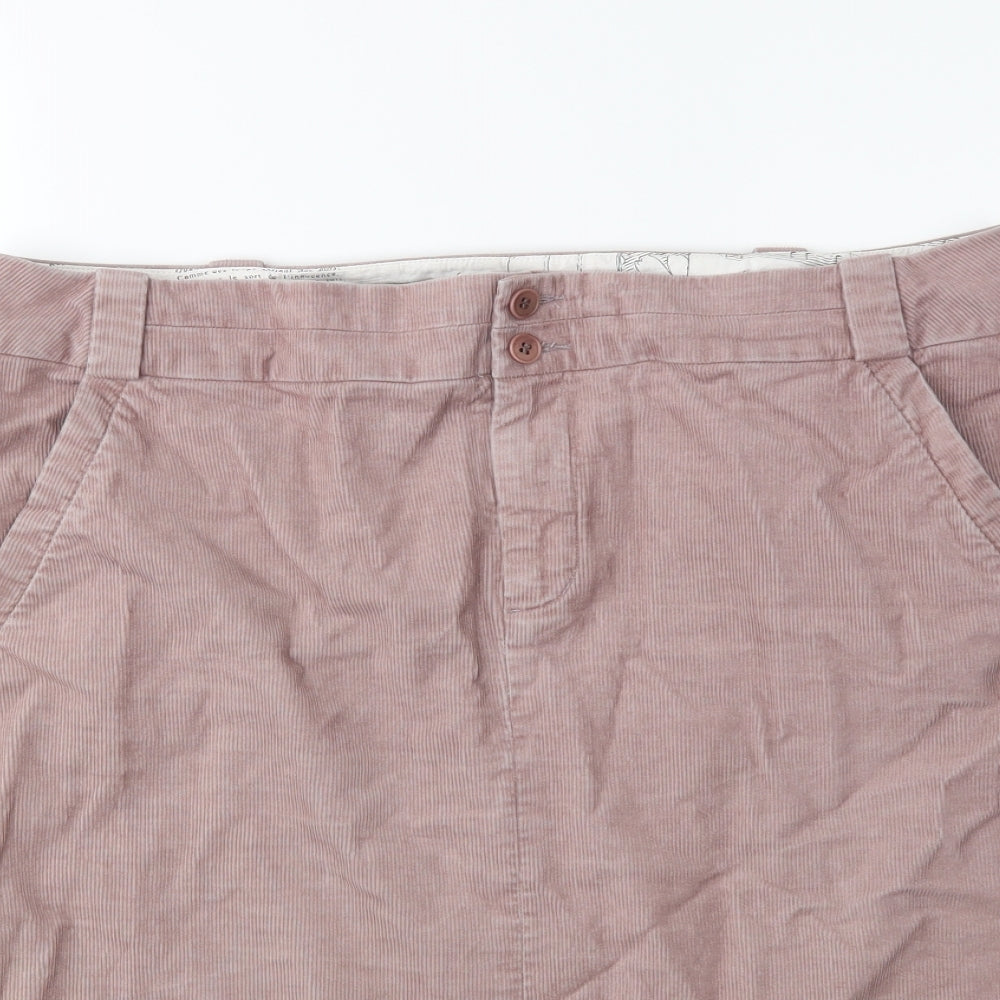 Jigsaw Womens Pink  Corduroy Straight & Pencil Skirt Size 14