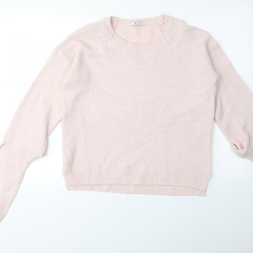 Per Una Womens Pink  Knit Pullover Jumper Size 8